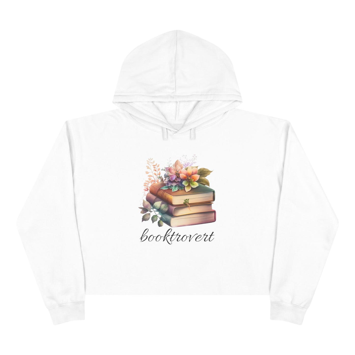 Booktrovert Cropped Hoodie - For the Book Lover in Your Life
